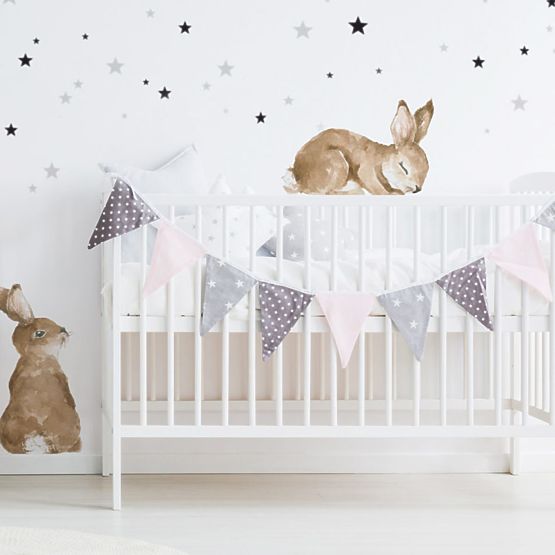 Faldekoráció DEKORNIK - Happy Rabbits