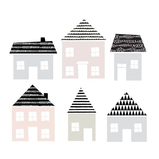 Faldekoráció DEKORNIK - skandináv város