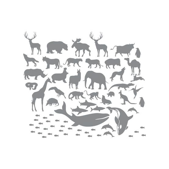 Faldekoráció DEKORNIK - világtérkép 5