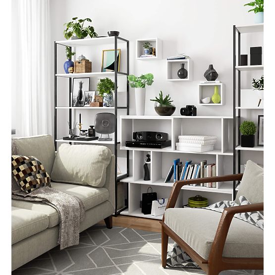 FALI POLC K 25x25cm 3 DB-OS KÉSZLET FEHÉR