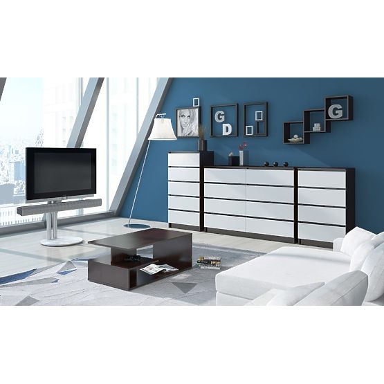 FALI POLC K 25x25cm 3db-os KÉSZLET WENGE