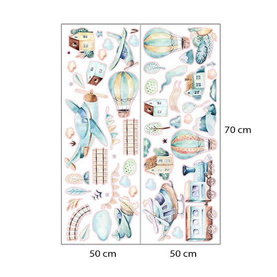 Falmatricák - Repülőgépek és léggömbök