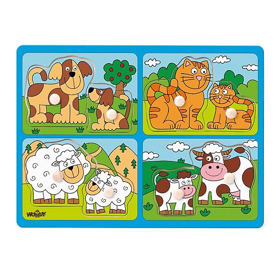 Farmás kirakó - állatok kicsinyeikkel