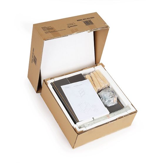 Fekete éjjeliszekrény NORLA