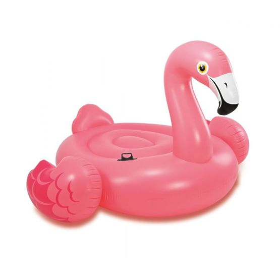Felfújható flamingó a vízben