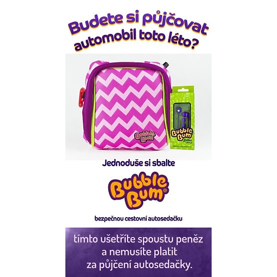 Felfújható ülésmagasító BubbleBum + INGYENES fülhalgató