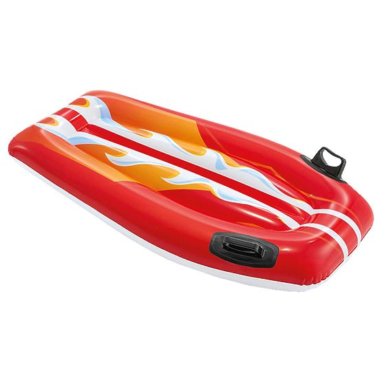 Felfújható úszódeszka gyerekeknek fogantyúkkal piros INTEX 58165 RED