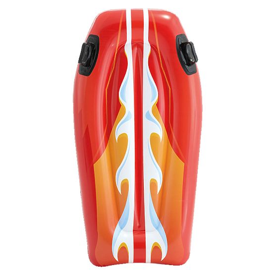 Felfújható úszódeszka gyerekeknek fogantyúkkal piros INTEX 58165 RED