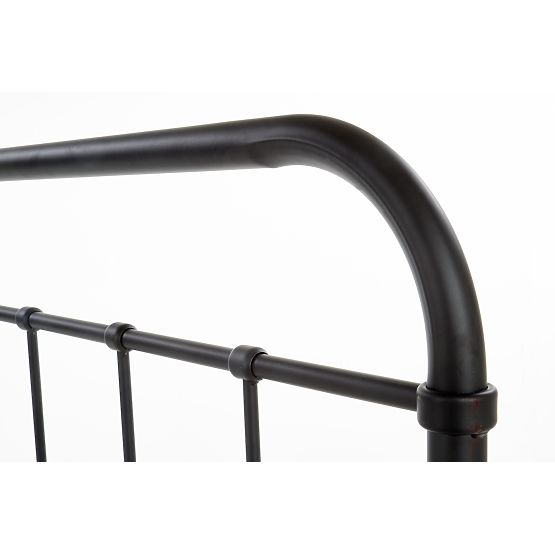 Fém ágy LINDA 120x200 cm - fekete