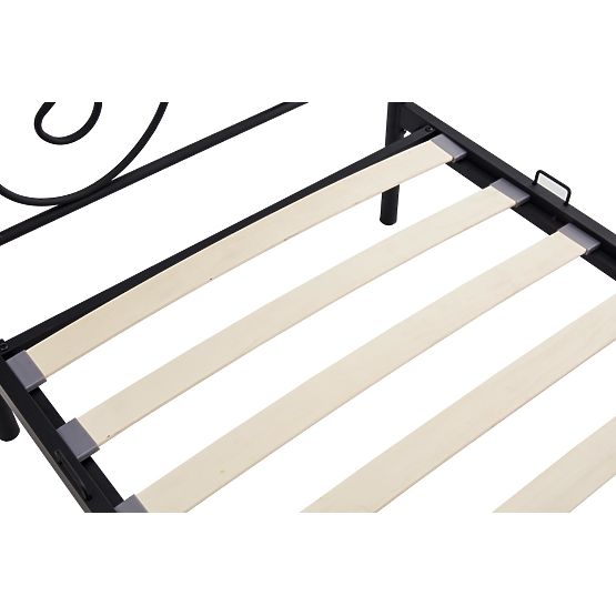 Fém ágy PANAMA 200x90 - fekete