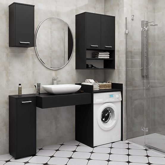 FIN MOSÓGÉP SZEKRÉNY FEKETE