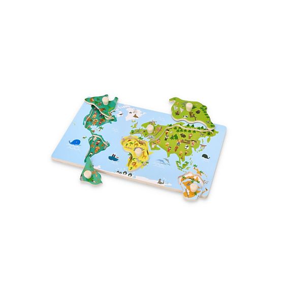 Fogantyús puzzle világtérkép