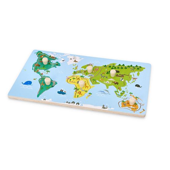 Fogantyús puzzle világtérkép