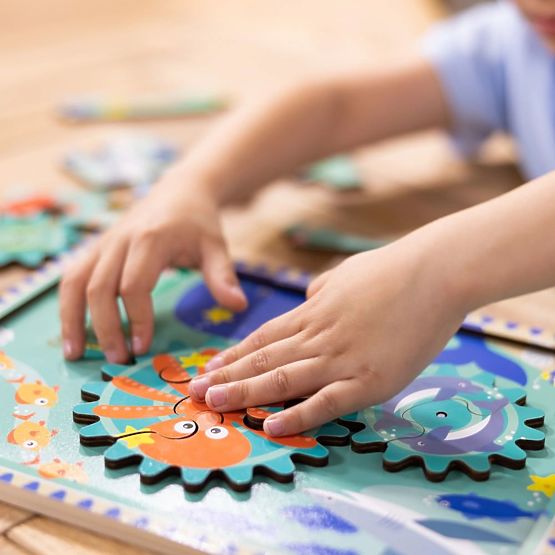 Fogaskerekes puzzle Víz alatti világ