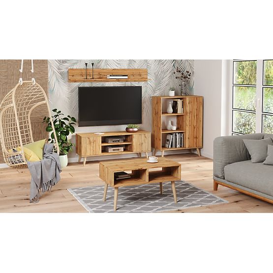 Fondi szekrény arany craft tölgy, skandináv