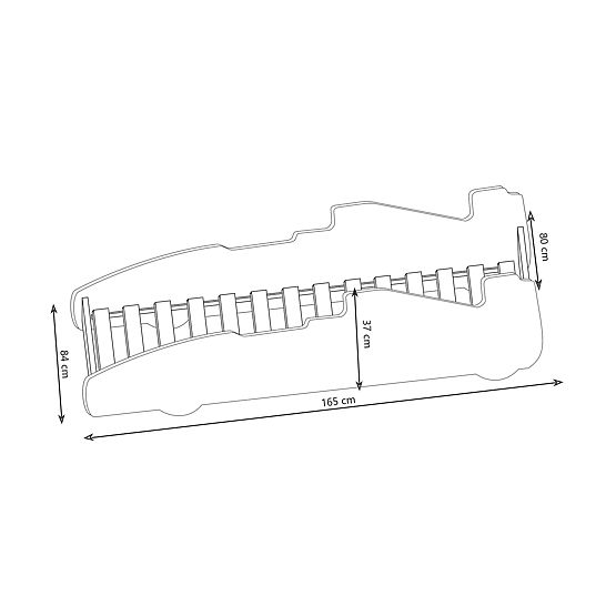 Formula gyerekágy piros 160x80 cm