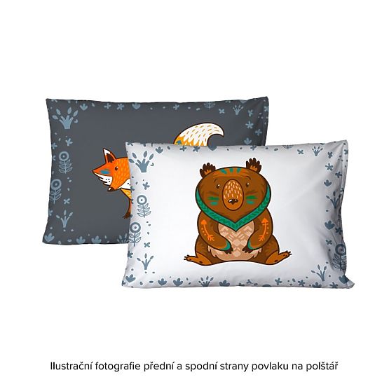 Foxie gyerek ágynemű - 140 x 200 cm + 70 x 90 cm