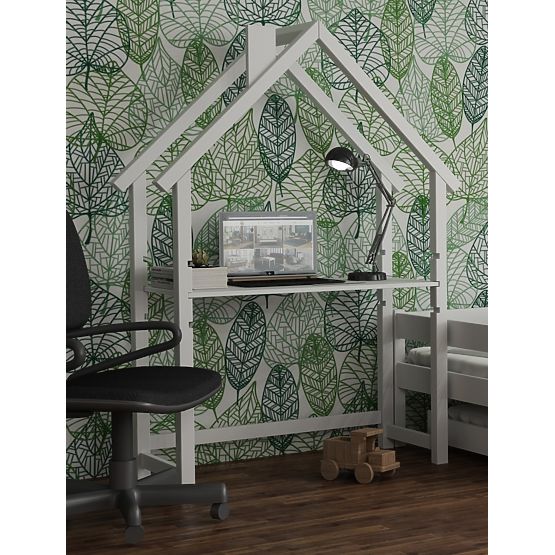 FRANK házikó íróasztal - fehér