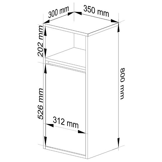 FÜGGŐ FÜRDŐSZOBAI SZEKRÉNY VAMI W35 1D 1W ARTISAN TÖLGY / KASMÍR