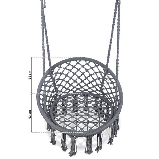 Függő hintaszék - szürke