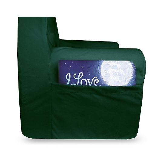 Gyerek fotel fülekkel - sötétzöld