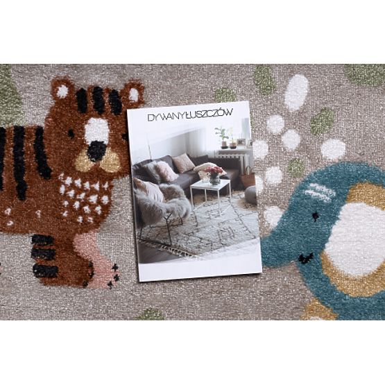 FUN Africa szőnyeg gyerekeknek, állatok, Afrika bézs