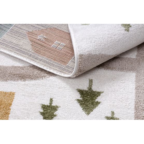 FUN Polar gyerekszőnyeg, utca, erdő, krém