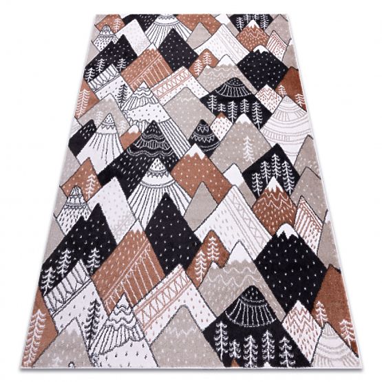 FUN Tops szőnyeg gyerekeknek, hegyek, krém