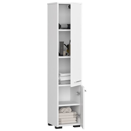 FÜRDŐSZOBAI SZEKRÉNY FIN OSZLOP 30 2D 140cm FEHÉR