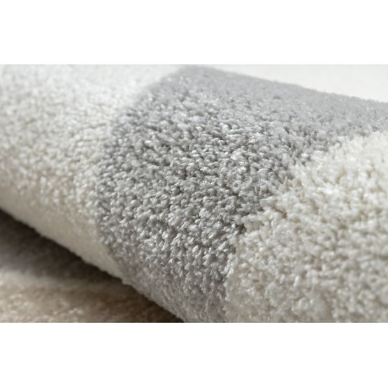 FUSION 0213 szőnyeg fehér / sötét rózsaszín - Geometrikus, modern, absztrakt