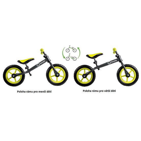 Futóbicikli LIONELO Fin Plus - fehér