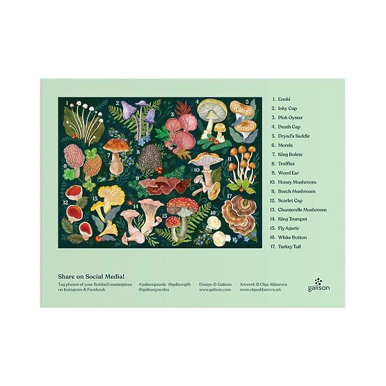 Galison Gombavilág Puzzle 1000 darab