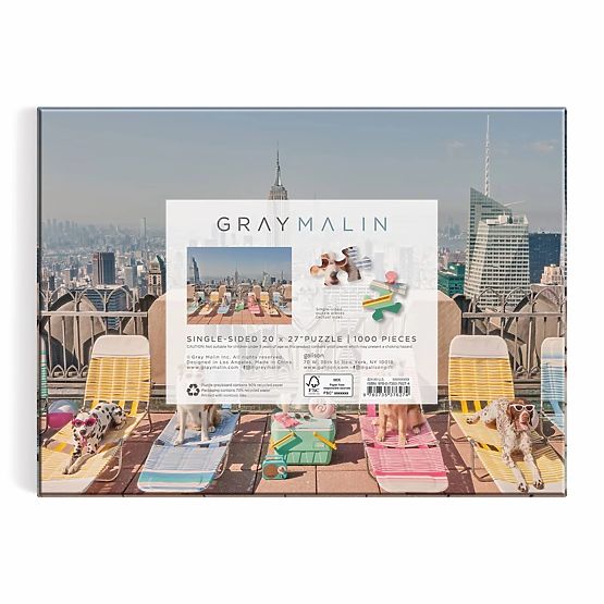 Galison Puzzle Kutyák New Yorkban Gray Malin 1000 darab