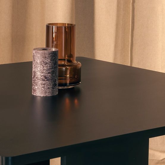 Gasper étkezőasztal 100 cm, négyzet alakú, fekete