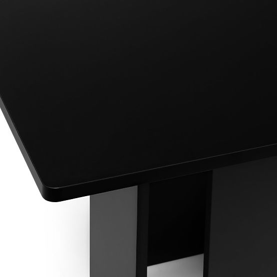 Gasper étkezőasztal 100 cm, négyzet alakú, fekete