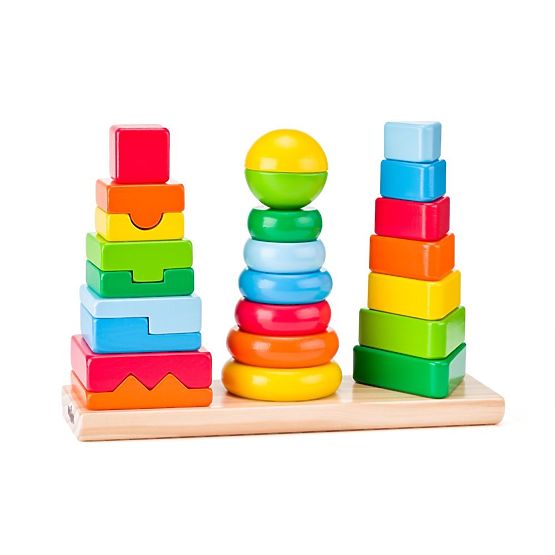 Geometriai kirakó 3 torony építéséhez