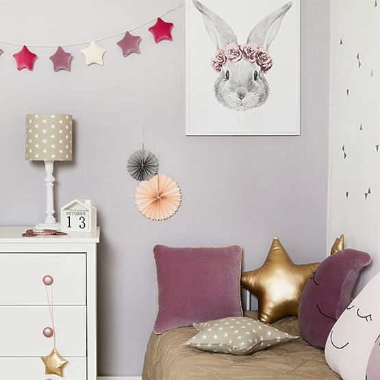 Girland - csillagok - velvet