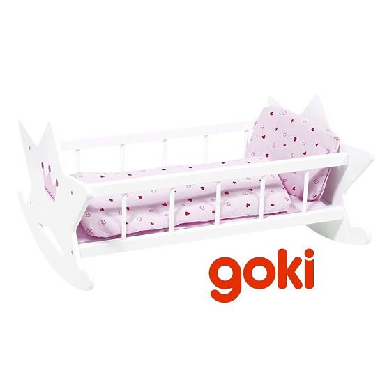 Goki fa bölcső paplanos babákhoz