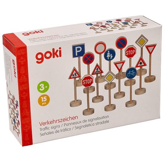 GOKI - fa fából készült oktatási közlekedési táblák