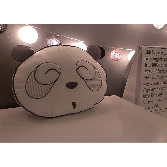 Gyerek 3-részes ágynemű Panda - szürke