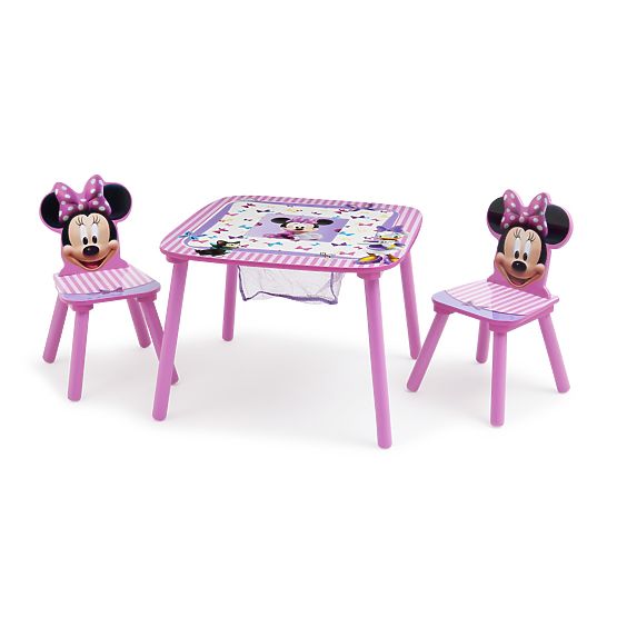 Gyerek asztal székekkel - Minnie egér