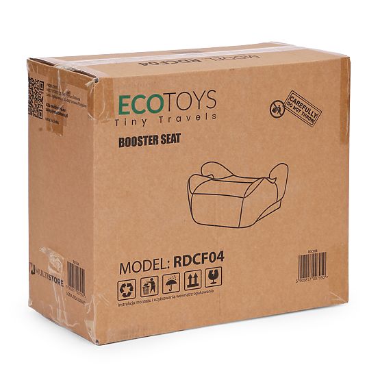 Gyerek autós ülésmagasító i-SIZE 125-150 cm magasságra pohártartóval ECOTOYS