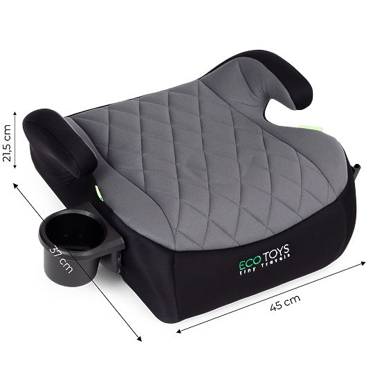 Gyerek autós ülésmagasító i-SIZE 125-150 cm magasságra pohártartóval ECOTOYS