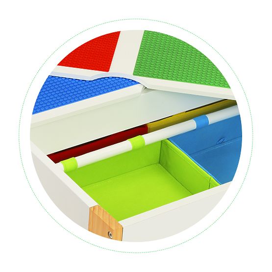 Gyermek fa asztal székekkel Creative