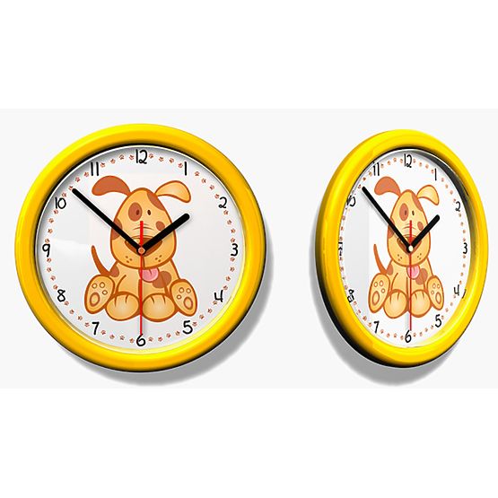 Gyerek falióra - plüss kutyus