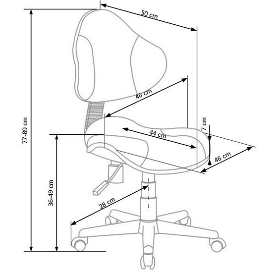 Gyerek forgószék FLASH - kék