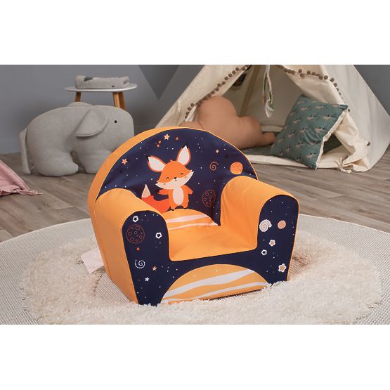 Lišák gyerekszék - kék-narancs