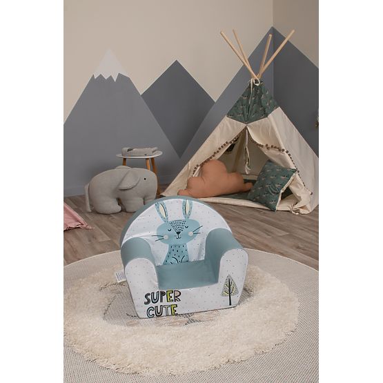 Zajíc gyerekszék - szürke-kék-fehér