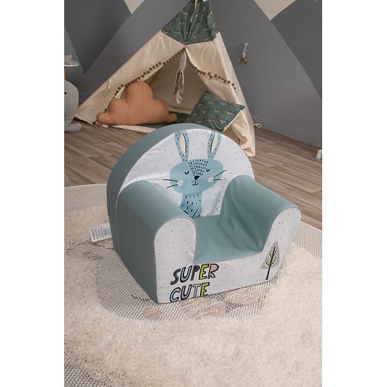 Zajíc gyerekszék - szürke-kék-fehér