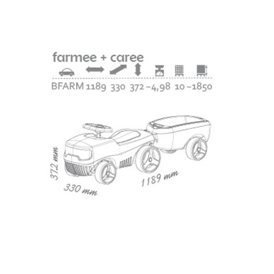 Gyerek lábbal hajtós jármű Brumee - Farmee + caree